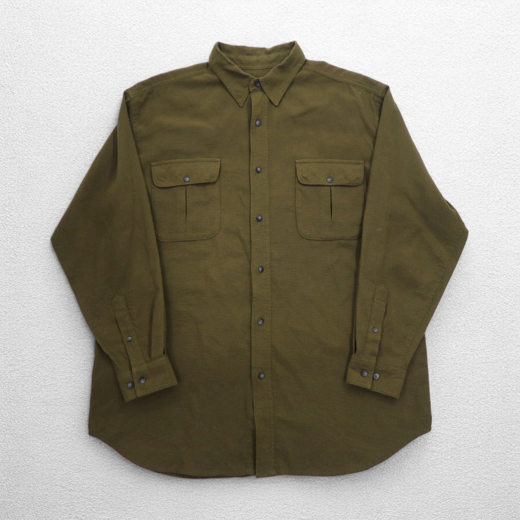 THE NORTH FACE Outdoor Nylon Work Shirt, L, Khaki, Chest Pocket, US Standard