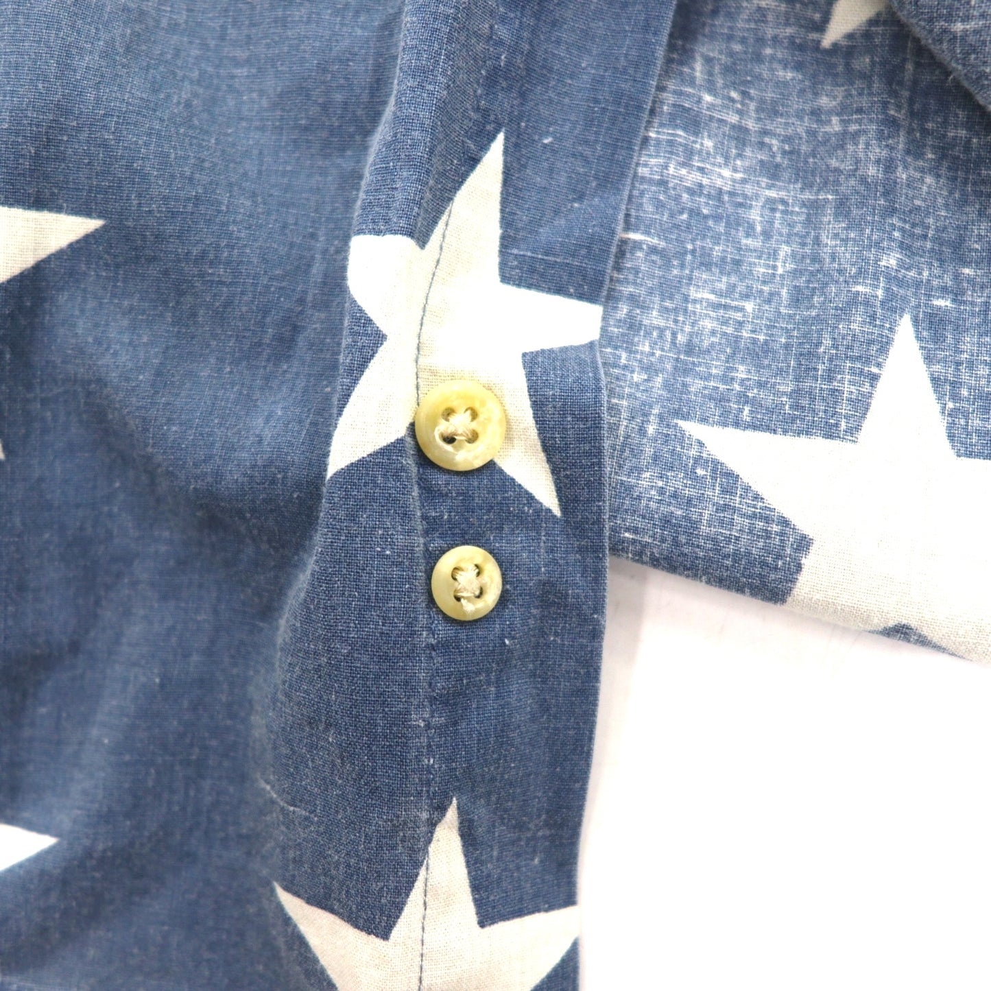 TOMMY HILFIGER 90年代 星柄 ボタンダウンシャツ L ネイビー コットン