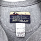 Champion Premium Reverse Weave Sweatshirt L Gray Fleece-lined College Print ST. MARY BASEBALL 3-tier Print Arch Logo Made in El Salvador