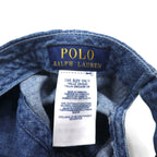 Polo Ralph Lauren デニム ベースボール キャップ ブルー コットン スモールポニー刺繡