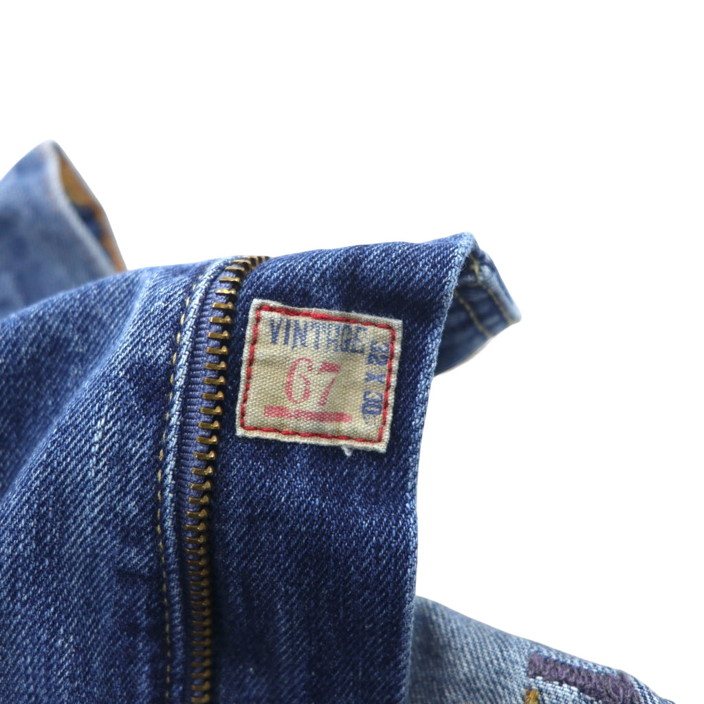 POLO RALPH LAUREN デニムパンツ 32 ブルー コットン ジッパーフライ VINTAGE 15941 メキシコ製