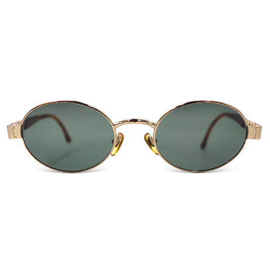 日本然リトテ-古着オンライン-ICEBERG イタリア製 オーバル サングラス ゴールド メタル ベッコウ IG501 119-ICEBERG Italy Made Oval Sunglasses Gold Metal tortoiseshell IG501 119