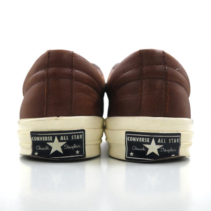 CONVERSE Leather One Star Sneakers, Size 27cm, Brown, 157744C