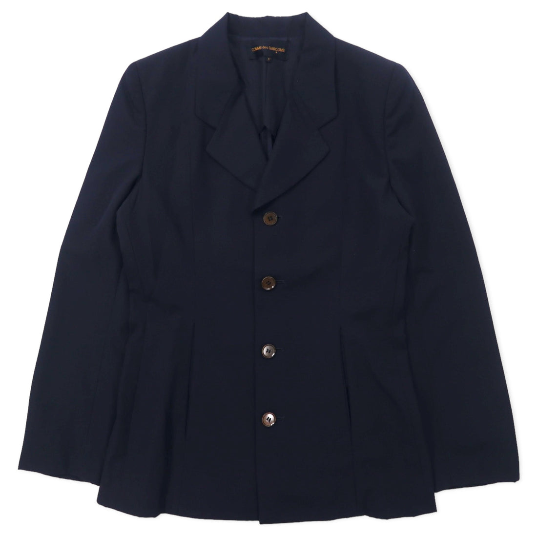 COMME des GARCONS 90s 4B Tailored Jacket S Navy Wool GJ-11052S Made in Japan