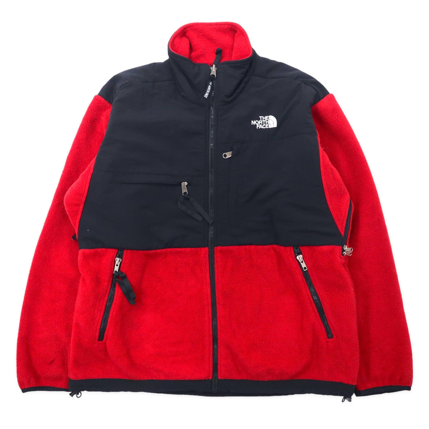 USA MADE THE NORTH FACE FLEECE Jacket M Red Black Polyester 