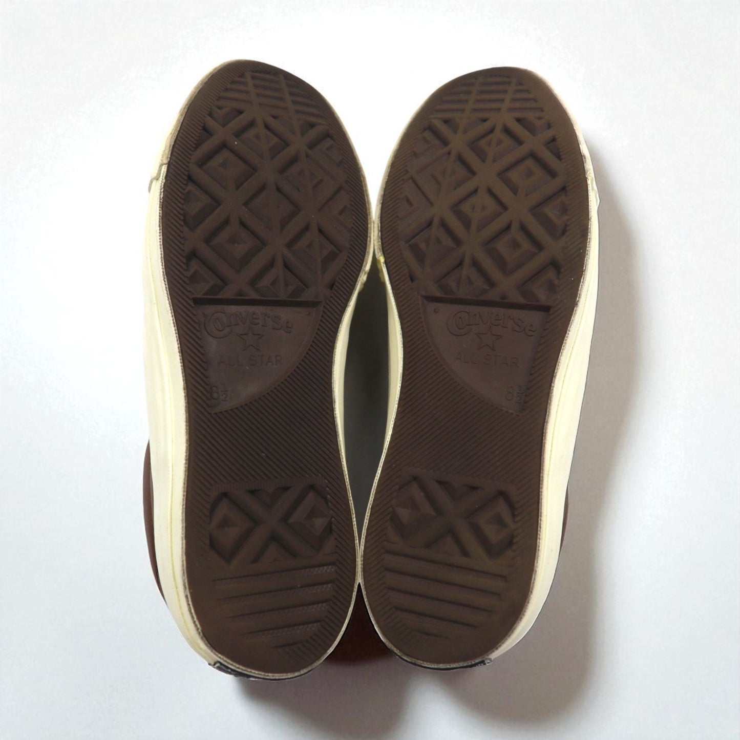 CONVERSE Leather One Star Sneakers, Size 27cm, Brown, 157744C