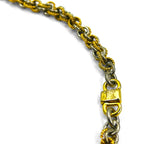 CELINE ヴィンテージ チェーン ネックレス チョーカー ゴールド シルバー トリオンフ