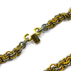 CELINE ヴィンテージ チェーン ネックレス チョーカー ゴールド シルバー トリオンフ