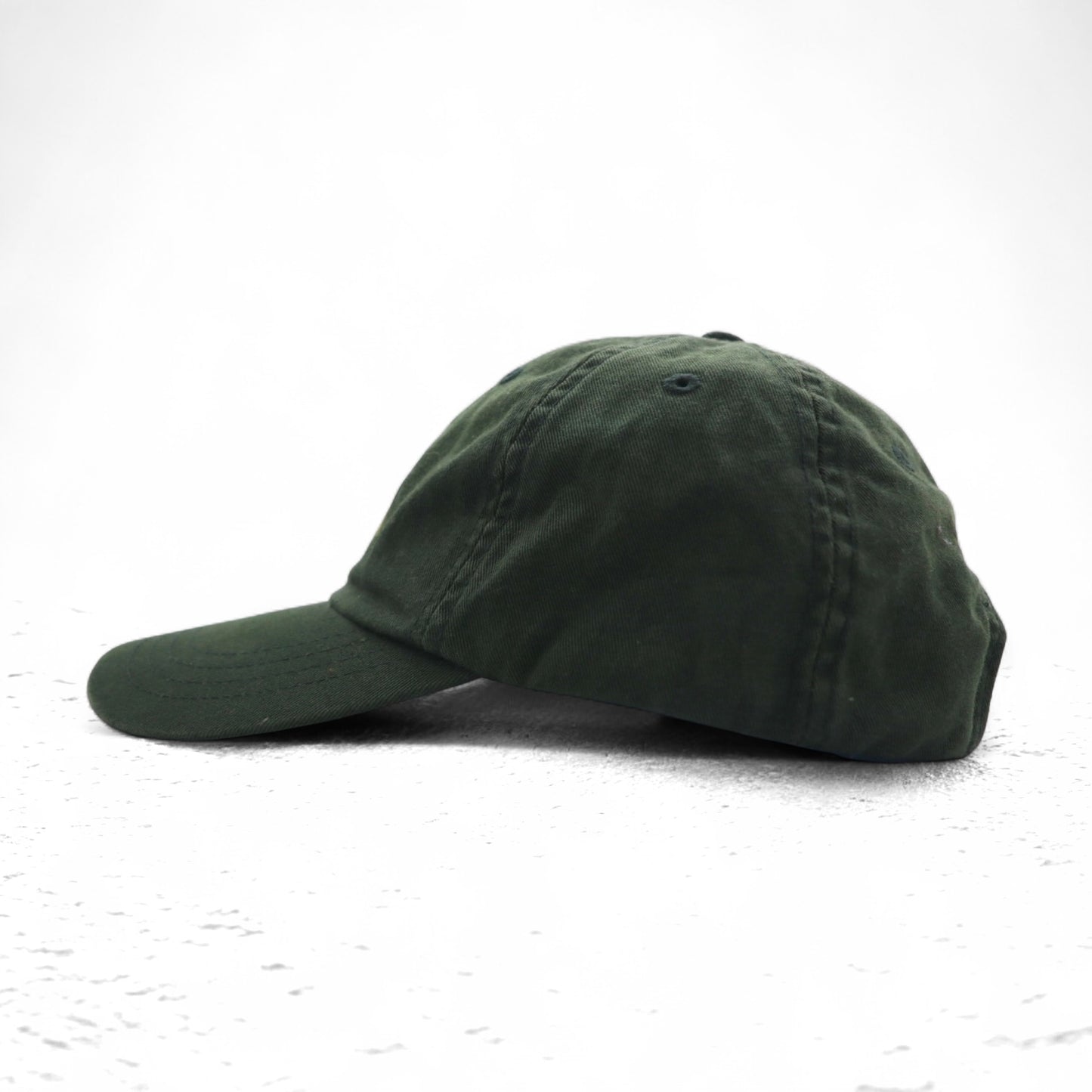 90年代 ZEPHYR ウォッシュド カレッジ刺繍 6パネルキャップ FREE マジックテープ カーキ SOUTH FLORIDA アーチロゴ