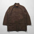 agnes b HOMME 90年代 フランス製 スタンドカラー コート L ブラウン 中綿