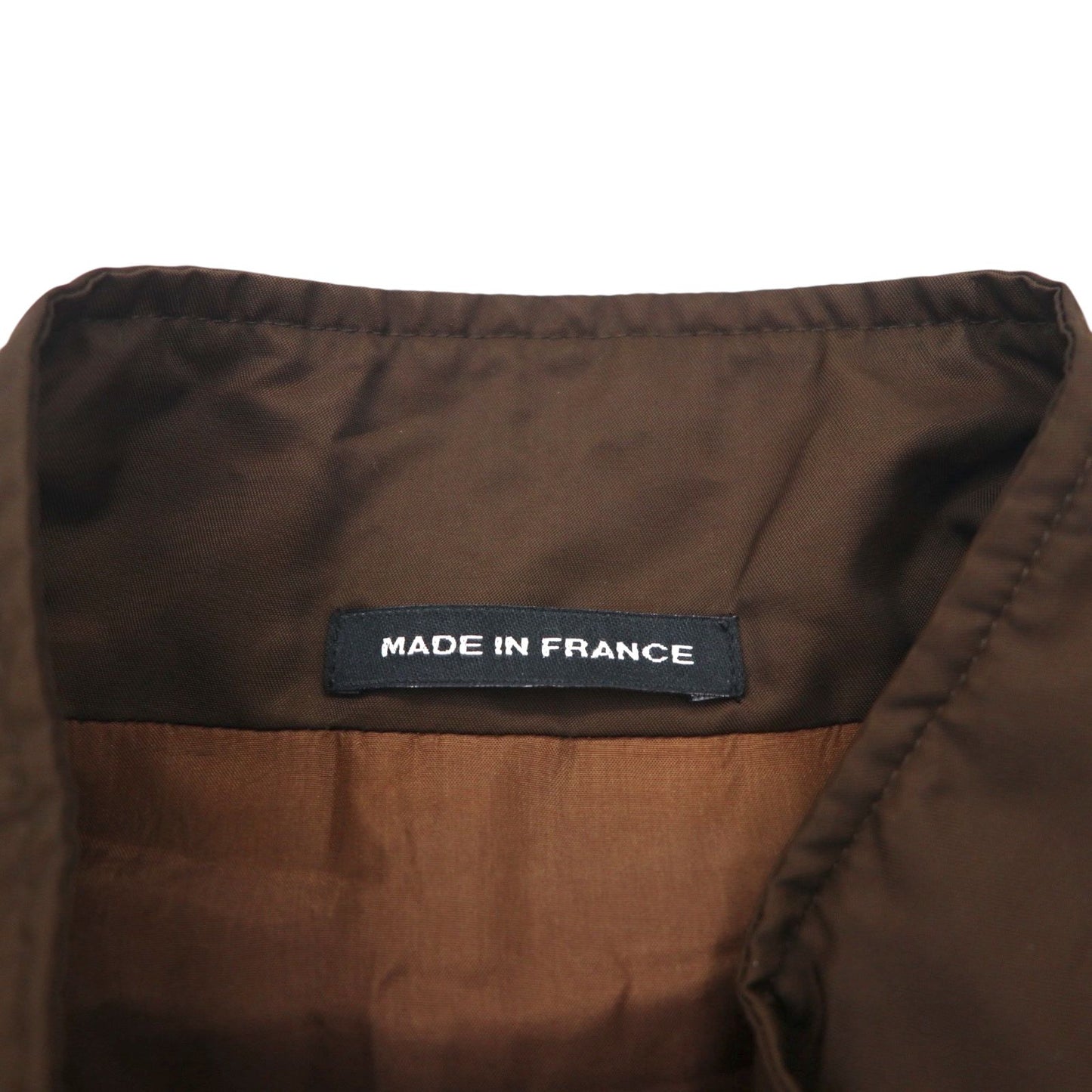 agnes b HOMME 90年代 フランス製 スタンドカラー コート L ブラウン 中綿