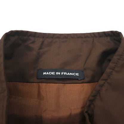 agnes b HOMME 90年代 フランス製 スタンドカラー コート L ブラウン 中綿