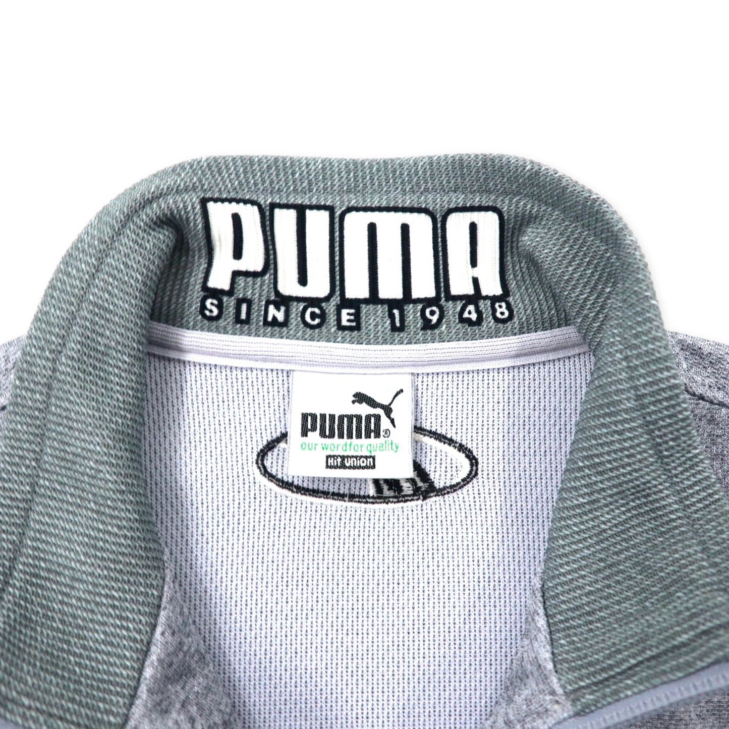 PUMA 90年代 トラックジャケット ジャージ 180 グレー ポリエステル ロゴ刺繍