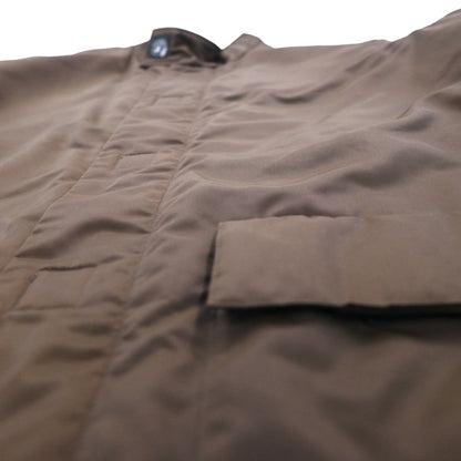 agnes b HOMME 90年代 フランス製 スタンドカラー コート L ブラウン 中綿