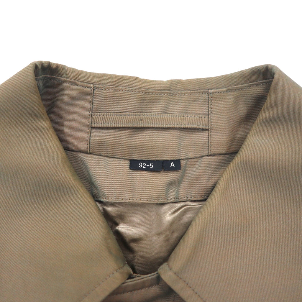 DAKS 70s Old Balmacaan Coat M Beige Iridescent Check Lining Removable Liner Made in Japan