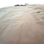 DAKS 70s Old Balmacaan Coat M Beige Iridescent Check Lining Removable Liner Made in Japan