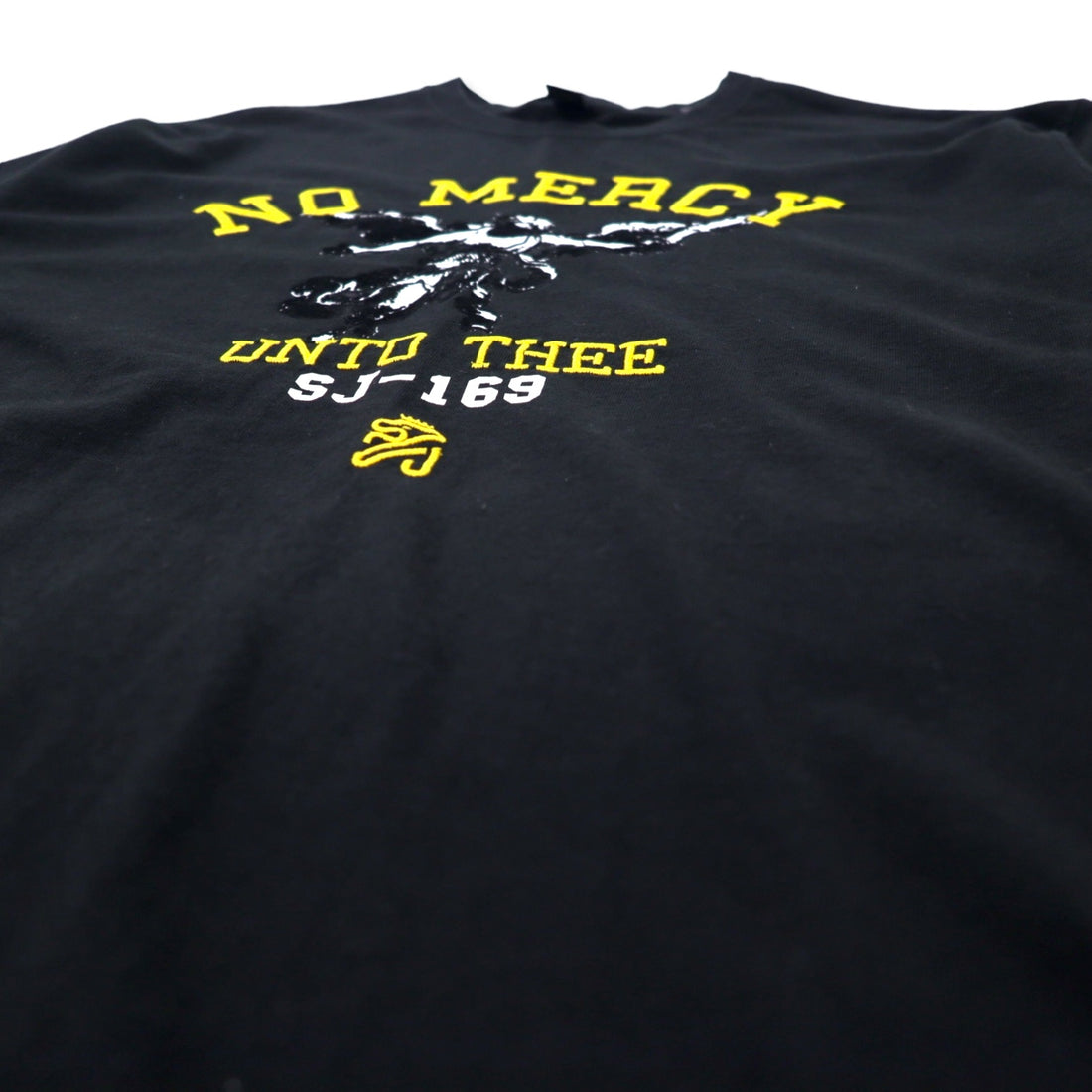 Sean John 00年代 NO MERCY 刺繍 Tシャツ XL ブラック コットン ビッグサイズ