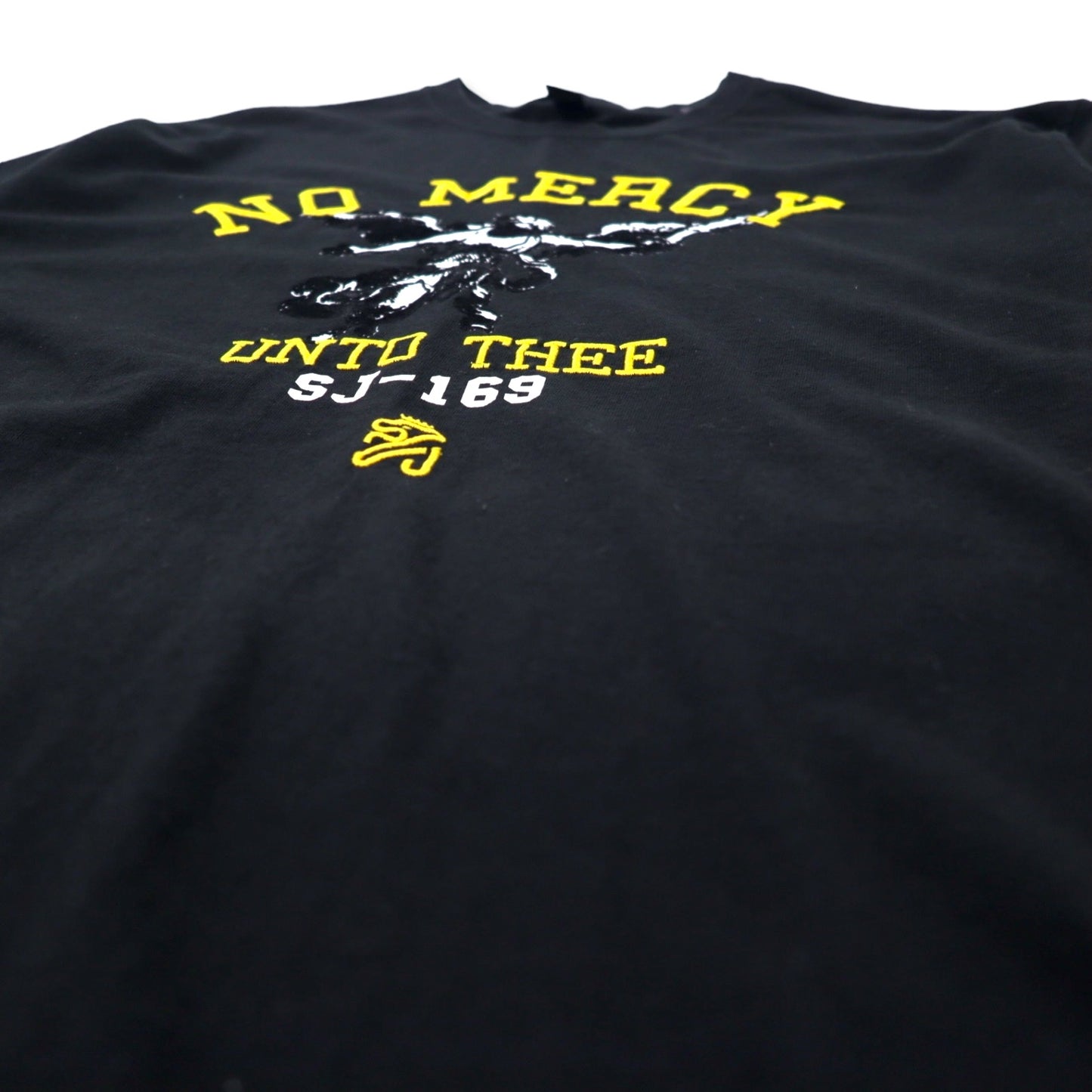 Sean John 00年代 NO MERCY 刺繍 Tシャツ XL ブラック コットン ビッグサイズ