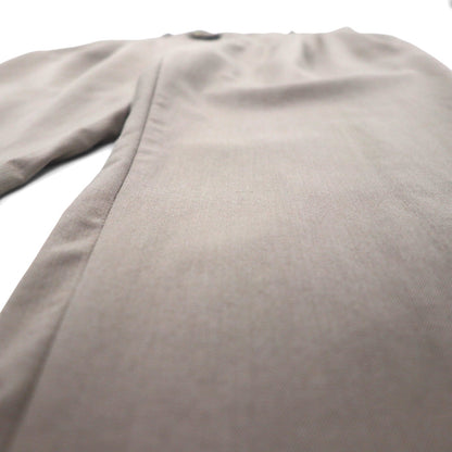 NAUTICA 2タック ワイド スラックスパンツ L ベージュ ウール