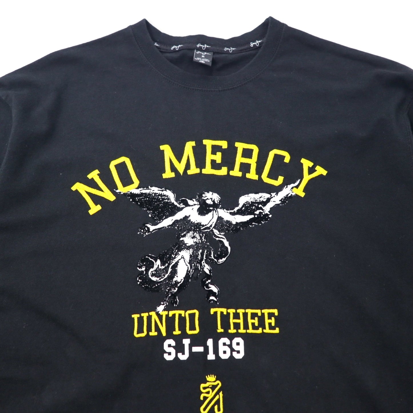 Sean John 00年代 NO MERCY 刺繍 Tシャツ XL ブラック コットン ビッグサイズ