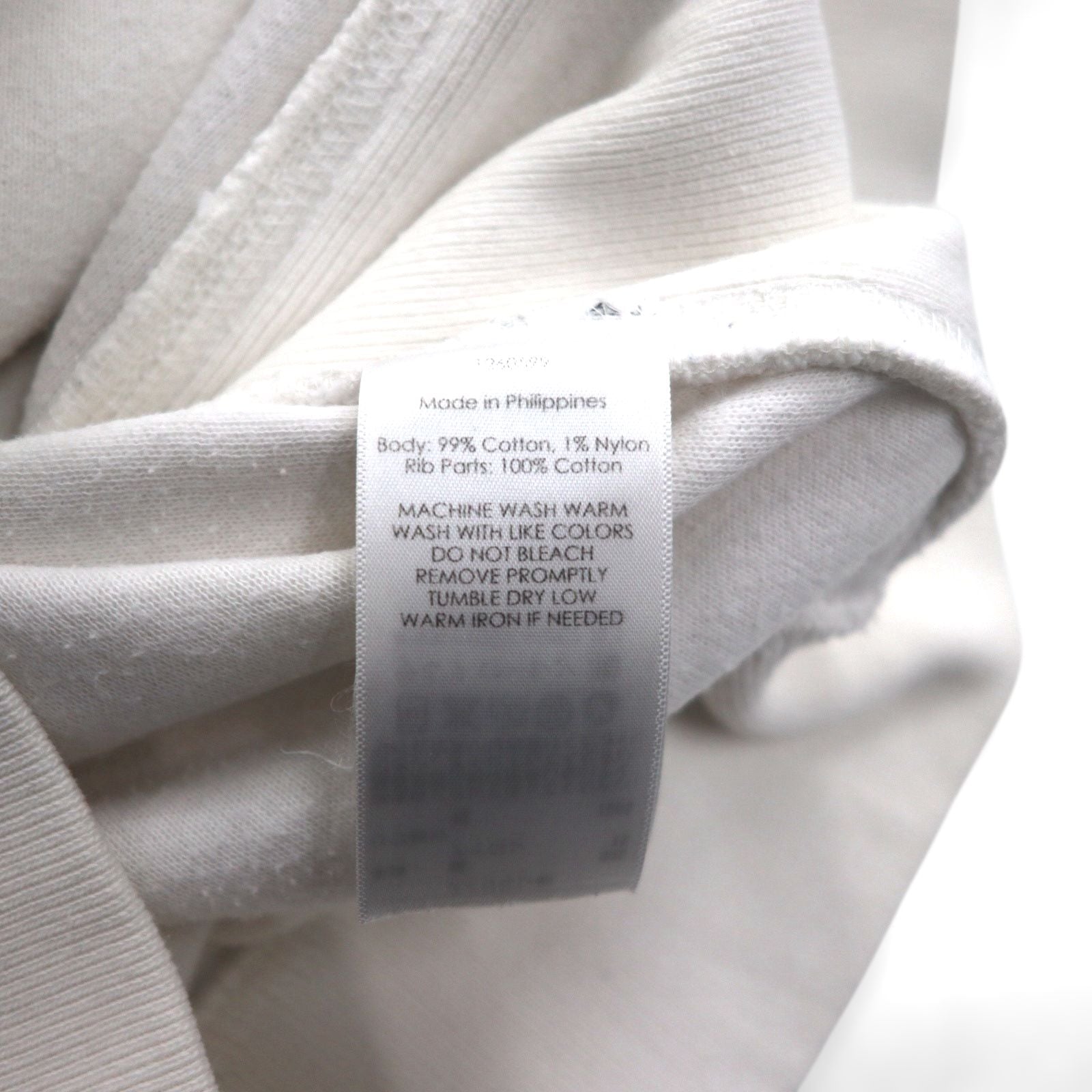 Polo Ralph Lauren 90年代 ビッグポニー 刺繍 リバースウィーブ トラックジャケット ジャージ M ホワイト 鹿の子