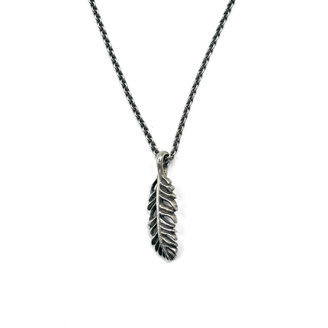 GARNI フェザー チェーン ネックレス ペンダント シルバー SILVER 925 羽根