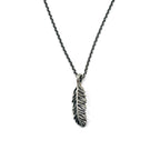 GARNI フェザー チェーン ネックレス ペンダント シルバー SILVER 925 羽根