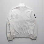Polo Ralph Lauren 90年代 ビッグポニー 刺繍 リバースウィーブ トラックジャケット ジャージ M ホワイト 鹿の子
