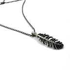 GARNI フェザー チェーン ネックレス ペンダント シルバー SILVER 925 羽根