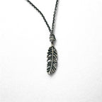 GARNI フェザー チェーン ネックレス ペンダント シルバー SILVER 925 羽根