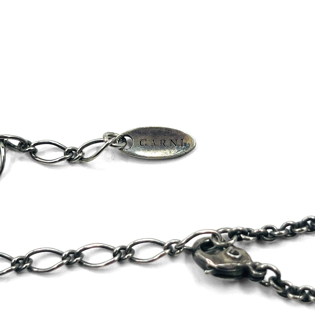 GARNI フェザー チェーン ネックレス ペンダント シルバー SILVER 925 羽根