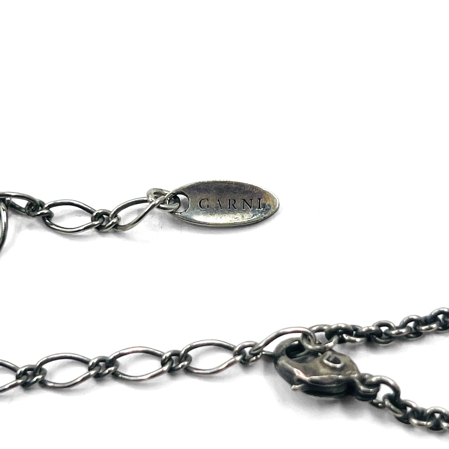 GARNI フェザー チェーン ネックレス ペンダント シルバー SILVER 925 羽根