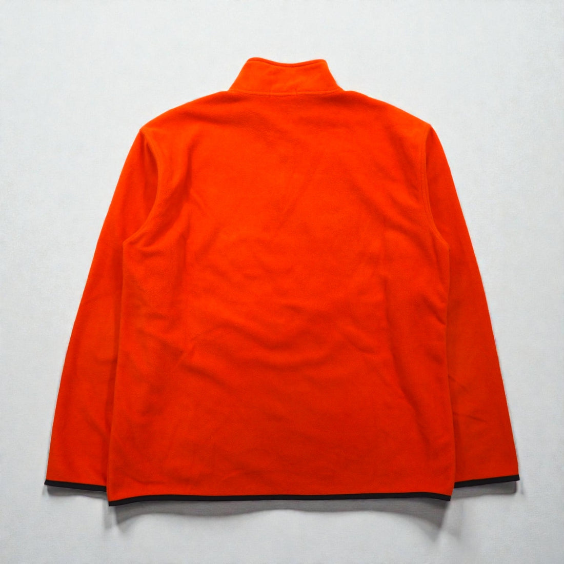 NAUTICA Half Zip Fleece Jacket XL Orange Polyester One Point Logo