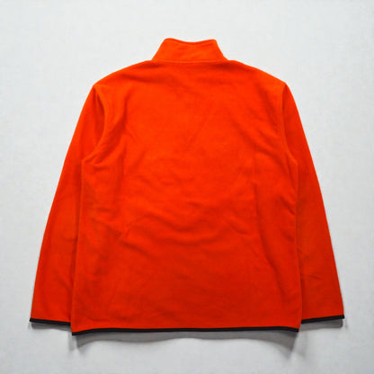 NAUTICA ハーフジップ フリースジャケット XL オレンジ ポリエステル ワンポイントロゴ