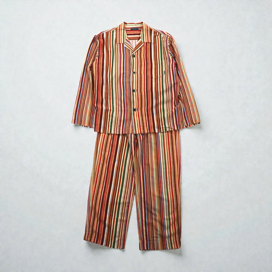 Paul Smith シグネチャー イージー セットアップ M マルチストライプ パジャマセット マルチカラー