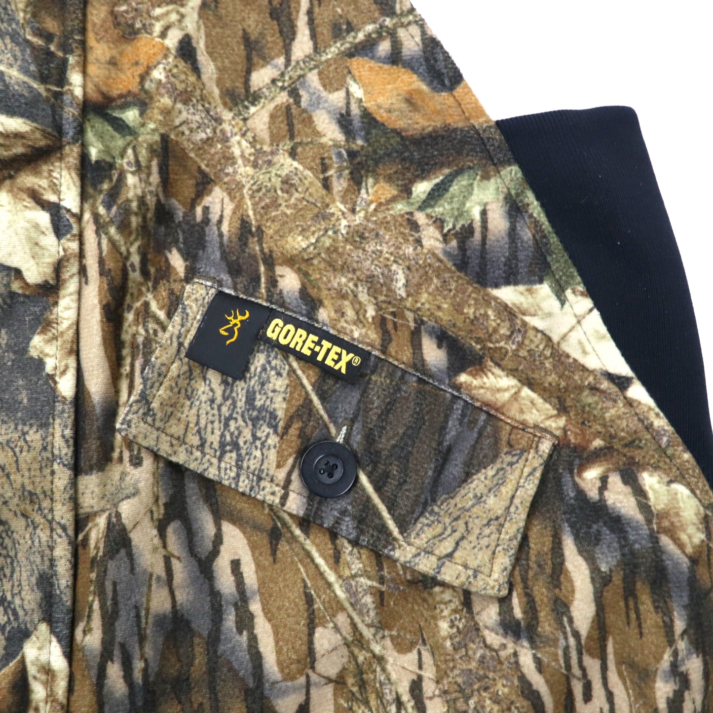 BROWNING Gore-Tex Overall L Khaki Real Tree Camo Nylon GORE-TEX 