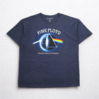 PINK FLOYD ピンクフロイド ロック バンド Tシャツ バンT 2XL ネイビー 狂気 The Dark Side of the Moon エルサルバドル製