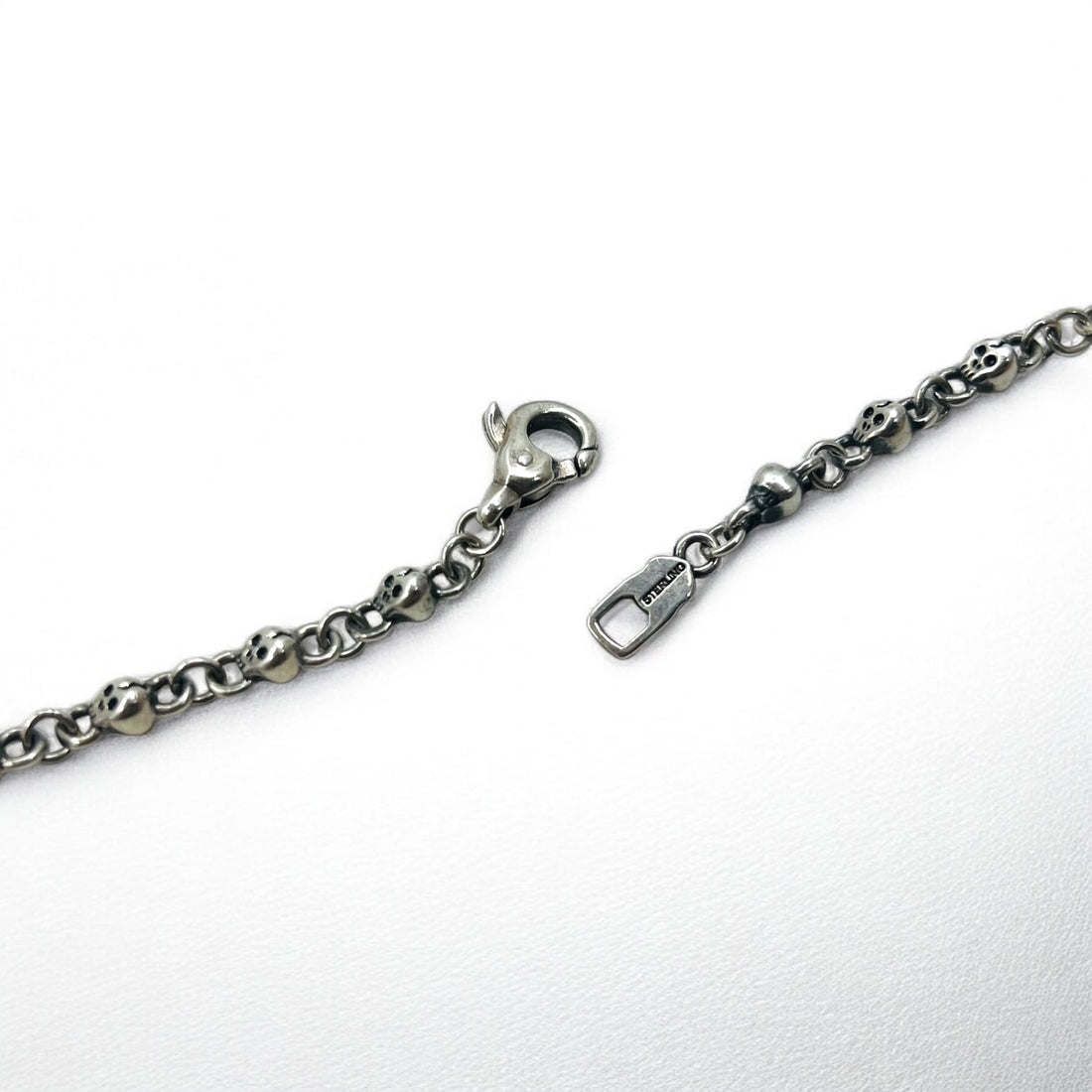 Vintage Skull Chain Necklace スカルチェーン ネックレス ペンダント シルバー STERLING 925 ゴシック ロック