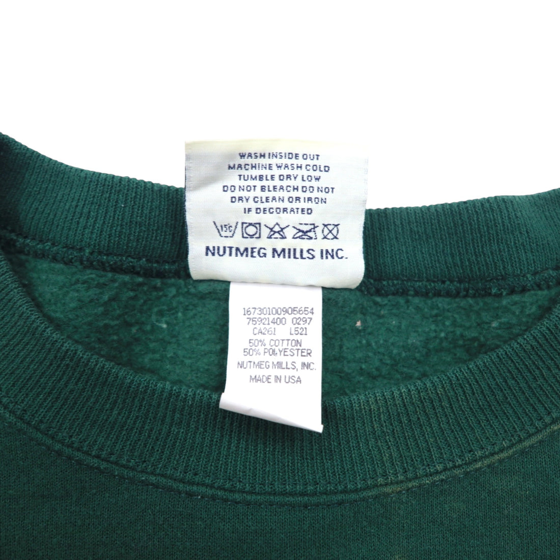 Lee SPORT 90s USA Made NFL Embroidered Sweatshirt M Green Cotton PACKERS NUTMEG