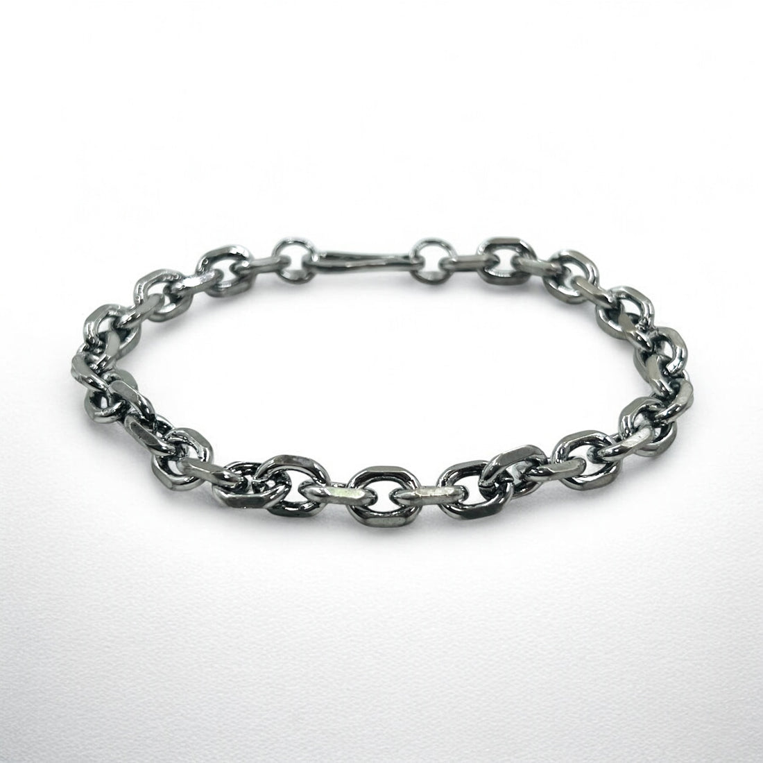 Vintage Silver Chain Bracelet, Kihei Silver Chain Hook Bracelet, Silver 925