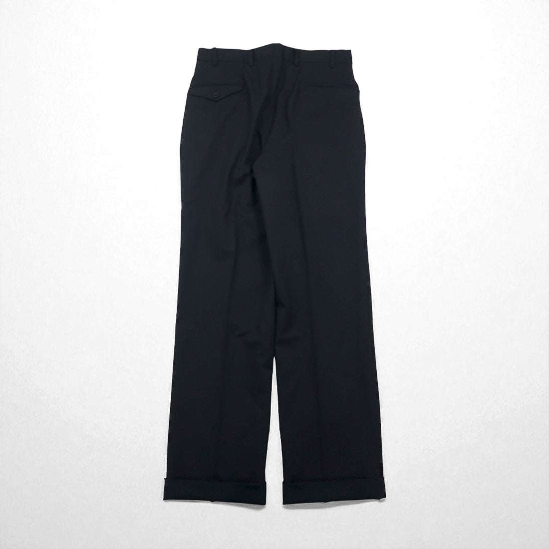 Burberry's Classics Vintage Super 100s 3B Suit Set, Size L, Black Wool with Shadow Stripe