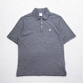 Brooks Brothers 346 ボーダー ポロシャツ M ホワイト ネイビー コットン ワンポイントロゴ刺繍