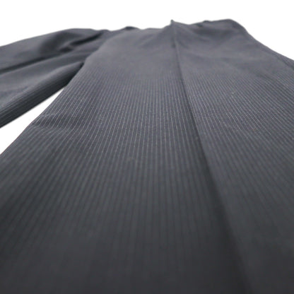 Burberry's Classics Vintage Super 100s 3B Suit Set, Size L, Black Wool with Shadow Stripe