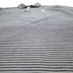 Brooks Brothers 346 ボーダー ポロシャツ M ホワイト ネイビー コットン ワンポイントロゴ刺繍