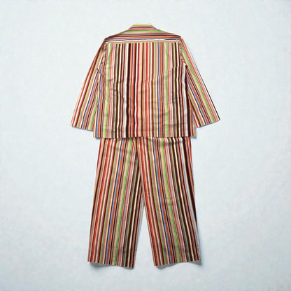 Paul Smith シグネチャー イージー セットアップ M マルチストライプ パジャマセット マルチカラー