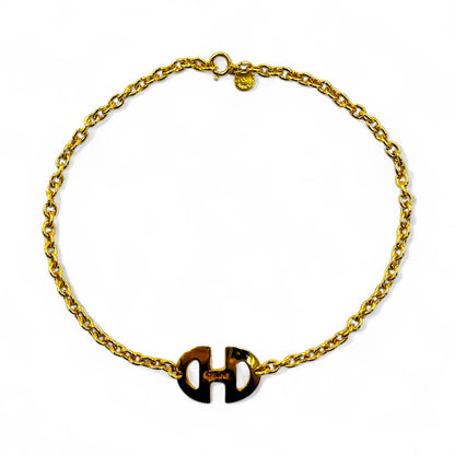 CELINE ヴィンテージ ホースビット チョーカー ネックレス ペンダント ゴールド イタリア製