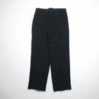 Vintage 80s ACTWU UNION MADE in USA Trousers 80年代 USA製 サイドライン 2タック ワイド スラックスパンツ L ブラック ウール サスペンダーボタン