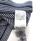 Brooks Brothers 346 ボーダー ポロシャツ M ホワイト ネイビー コットン ワンポイントロゴ刺繍