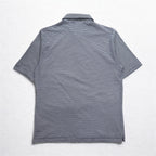 Brooks Brothers 346 ボーダー ポロシャツ M ホワイト ネイビー コットン ワンポイントロゴ刺繍