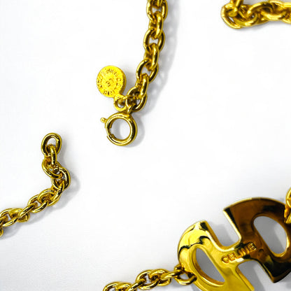 CELINE ヴィンテージ ホースビット チョーカー ネックレス ペンダント ゴールド イタリア製